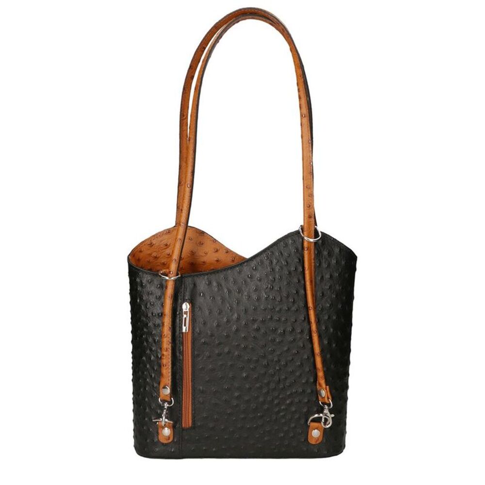 Chiara Ferretti Leather Shopper Tote, Black